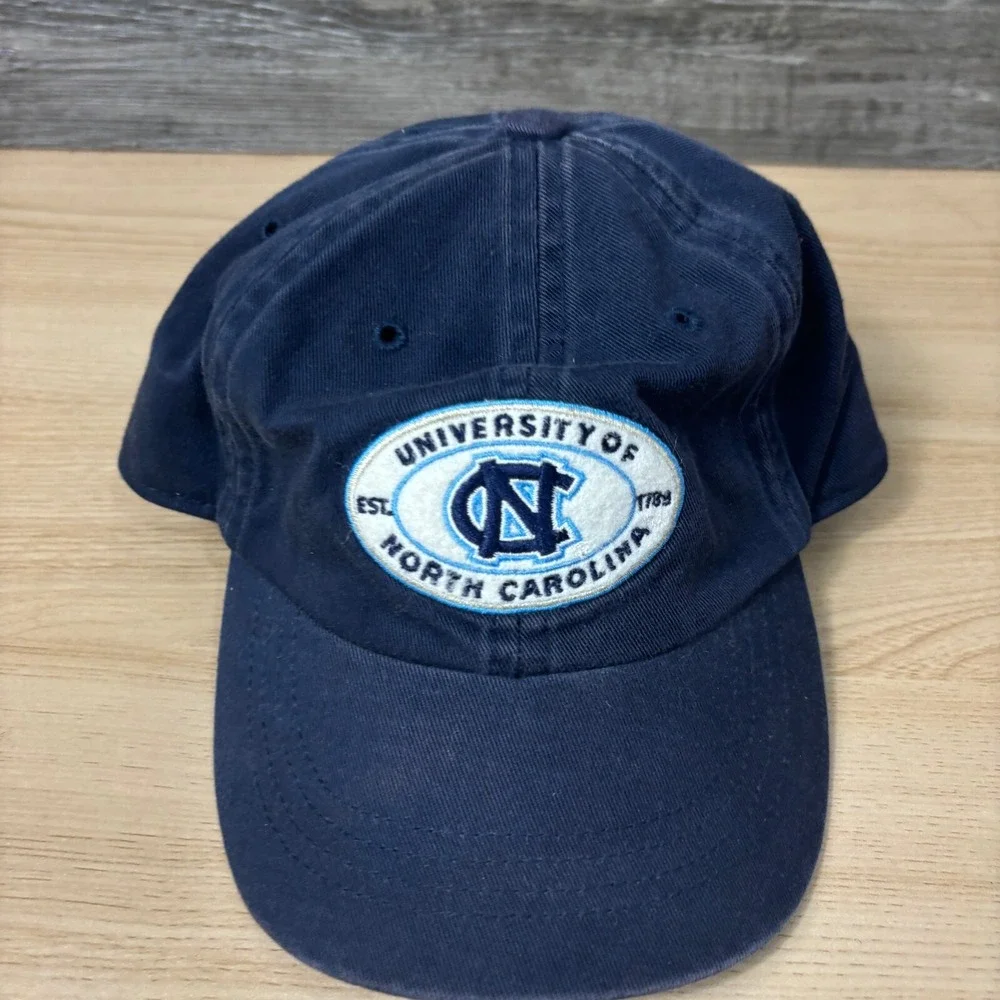 Vintage North Carolina Tar Heels Hat Cap Kids Blue‎ Stretch Band